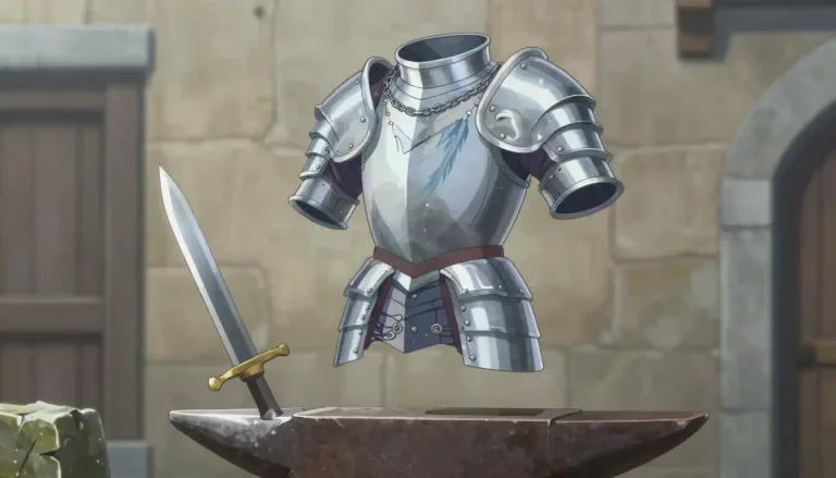 Visual representation of "mithril" - Mithril is a fictional metal found in fantasy literature that is lighter and stronger than steel.