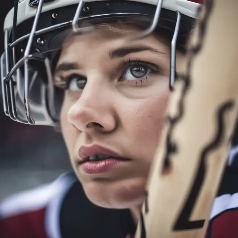 Visual representation of "hockey" - The stick used in the game of hockey.