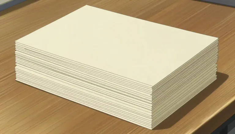 Visual representation of "manila" - A type of strong cream-coloured paper