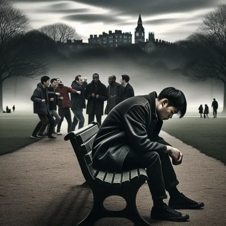 Visual representation of "melancholic" - Of or showing a disposition to self-absorption.