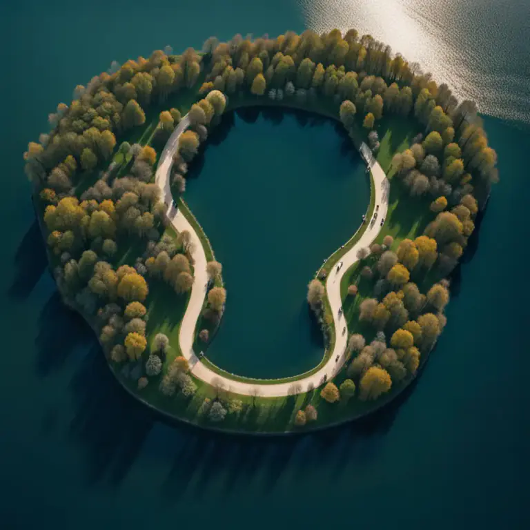 Visual representation of "horseshoe" - Something shaped like a U, similar to a horseshoe.