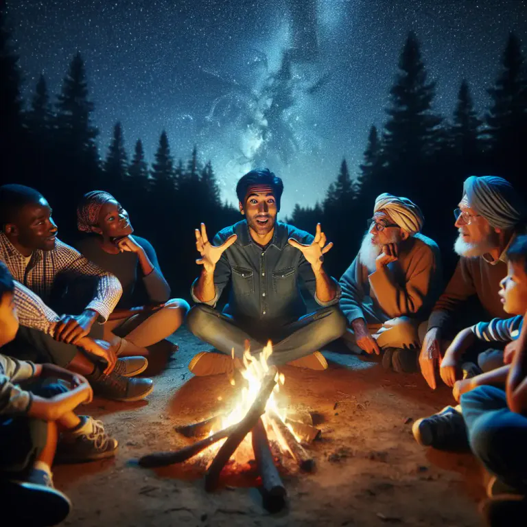 Visual representation of "teller" - A person who tells stories