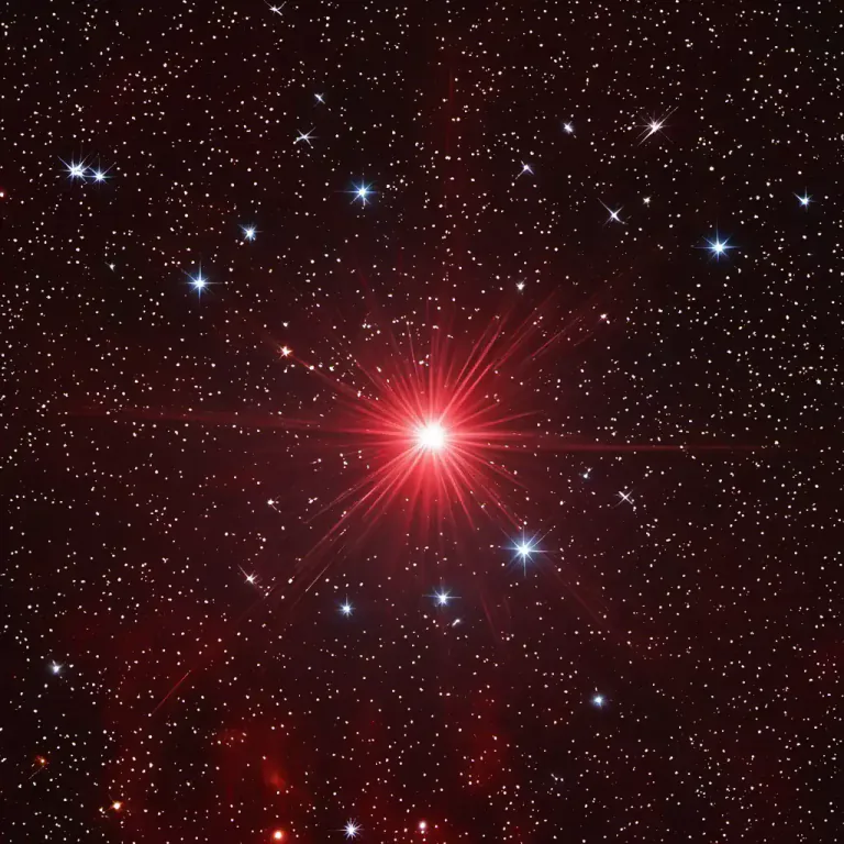 Visual representation of "giant" - A star that is much larger and brighter than most others