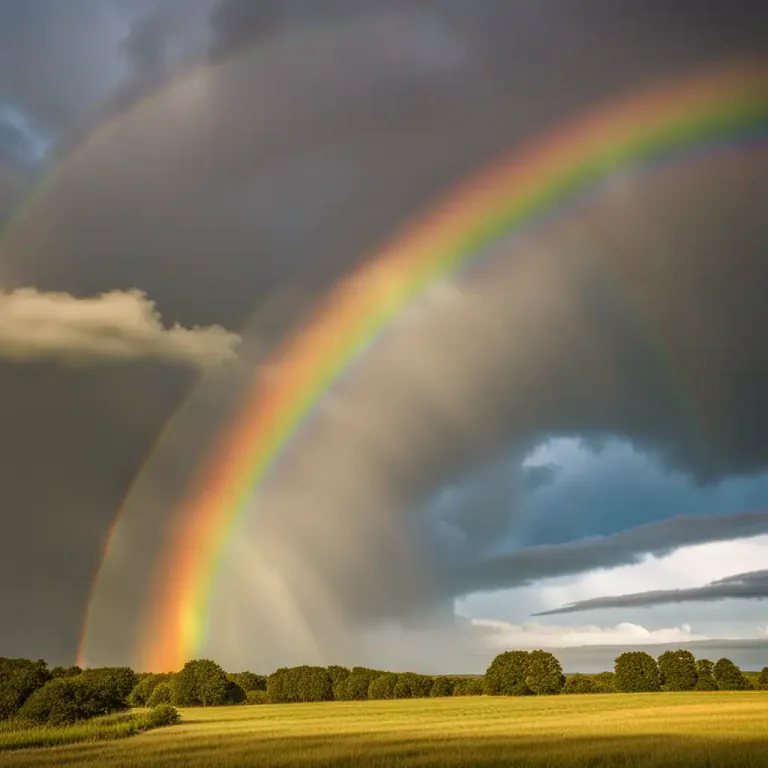 Visual representation of "spectral" - Related to or involving the spectrum of light or colors