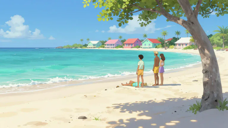 Visual representation of "aruban" - Relating to the island of Aruba, a small Caribbean island known for its beaches and tourism.
