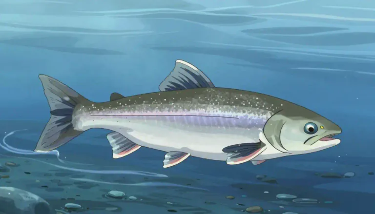 Visual representation of "grayling" - A type of freshwater fish related to the salmon, usually found in cold rivers and lakes.