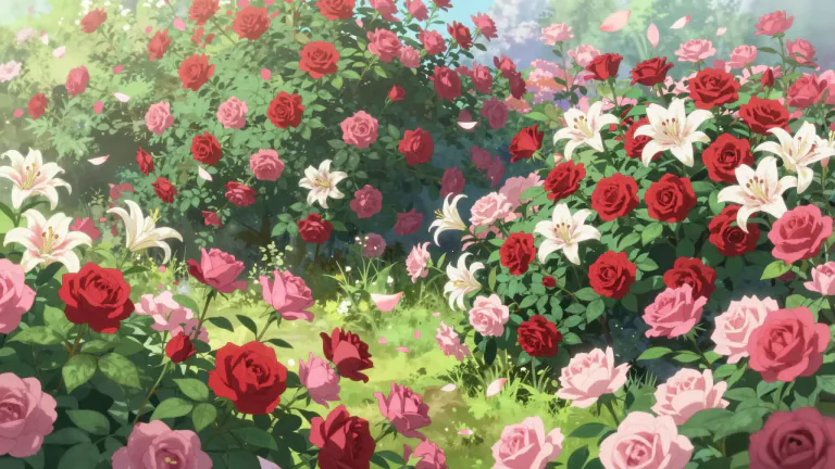 Visual representation of "floriferous" - Producing or yielding many flowers.