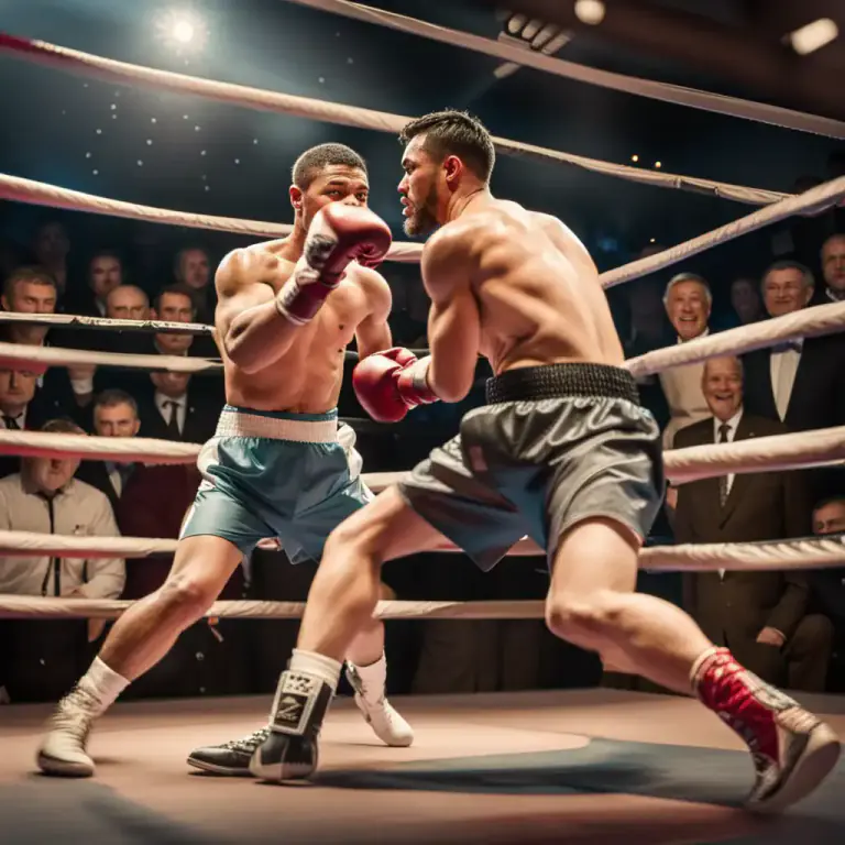 Visual representation of "pugilism" - The skill, practice, or sport of fighting with the fists, especially in boxing.