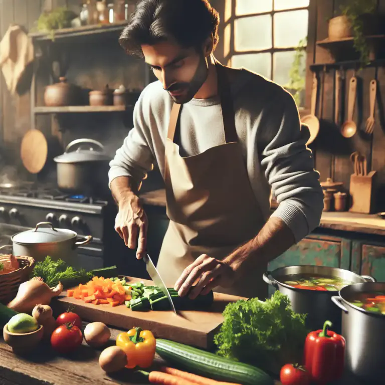 Visual representation of "fix" - To prepare or make something, especially food