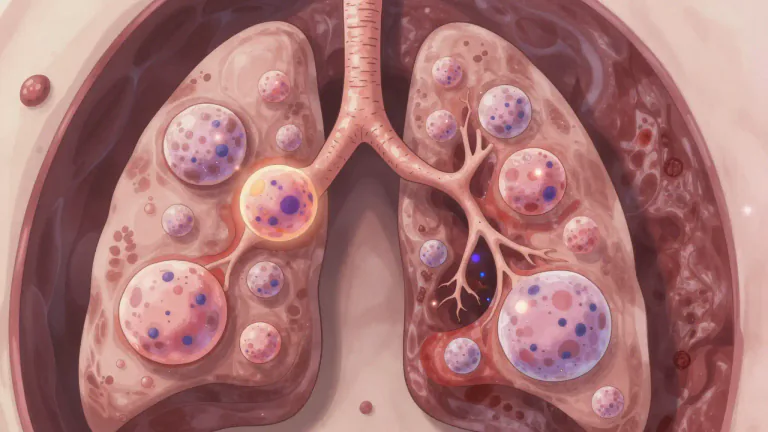 Visual representation of "granulomatous" - Relating to or characterized by granulomas, which are small clumps of immune cells that form in response to chronic inflammation.