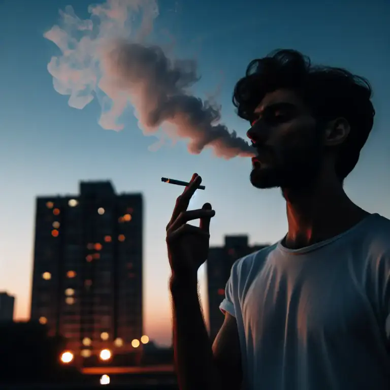 Visual representation of "smoke" - An act of smoking tobacco or other substances
