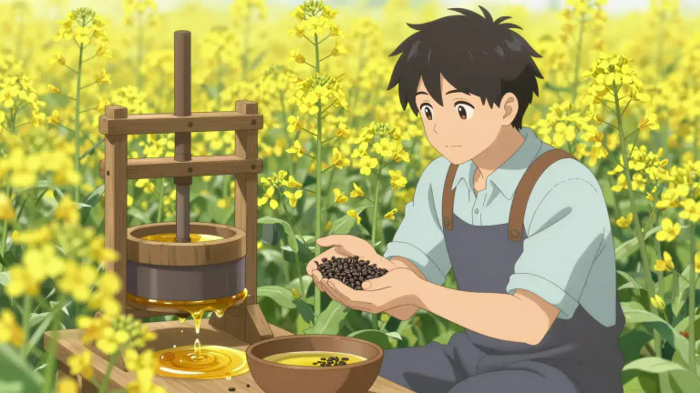 Visual representation of "rapeseed" - A type of plant cultivated primarily for its seeds which are crushed to produce oil.