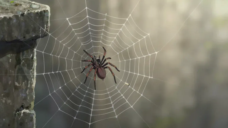 Visual representation of "spiderweb" - A spiderweb is a structure made by a spider from silk, which it uses to catch prey.