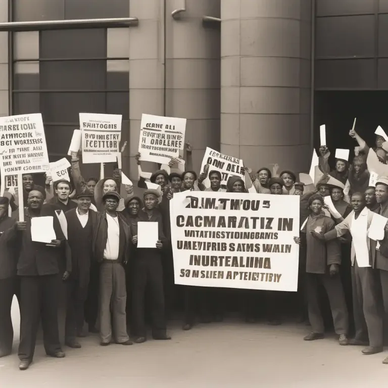 Visual representation of "striker" - A person who is participating in a strike at their job.