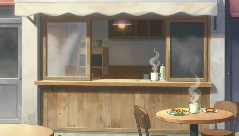 Visual representation of "caff" - A small, informal cafe, often serving simple meals and drinks.