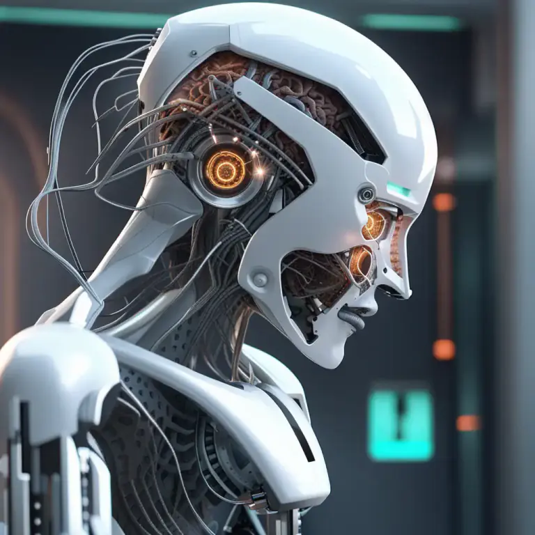 Visual representation of "cyber" - Deal with cybernetics, the science of communication and control, especially relating to machines imitating humans