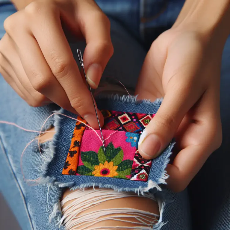 Visual representation of "patch together" - To assemble something in a hurried or improvised way from whatever materials are available.