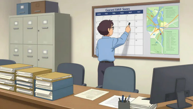 Visual representation of "administrative" - Related to the tasks and organization of running a business, government, etc.