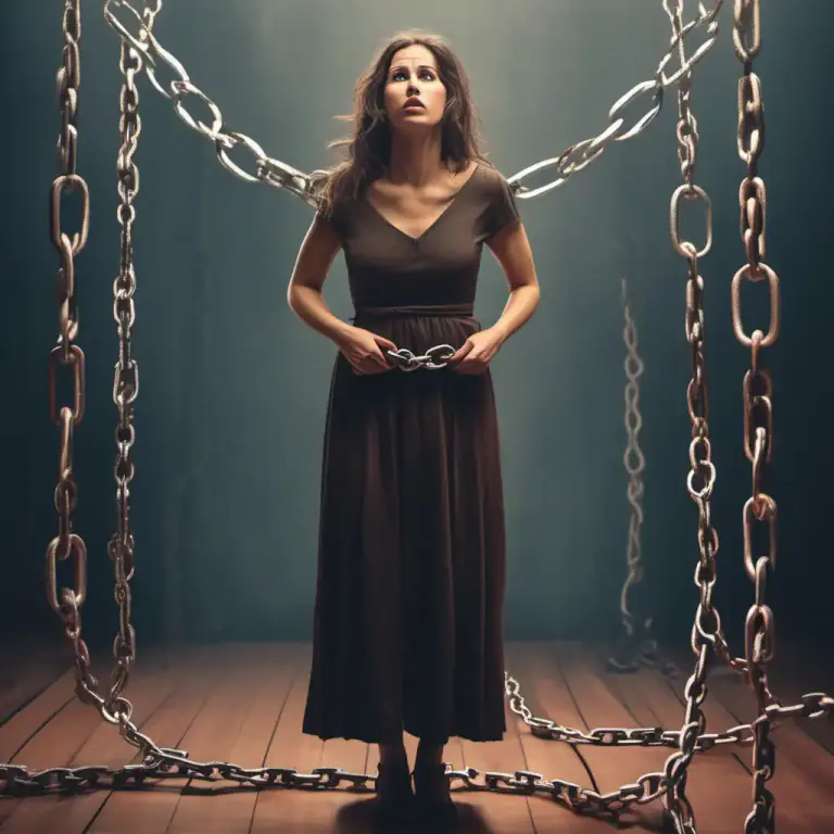 Visual representation of "fetter" - To prevent from progressing, be a hindrance