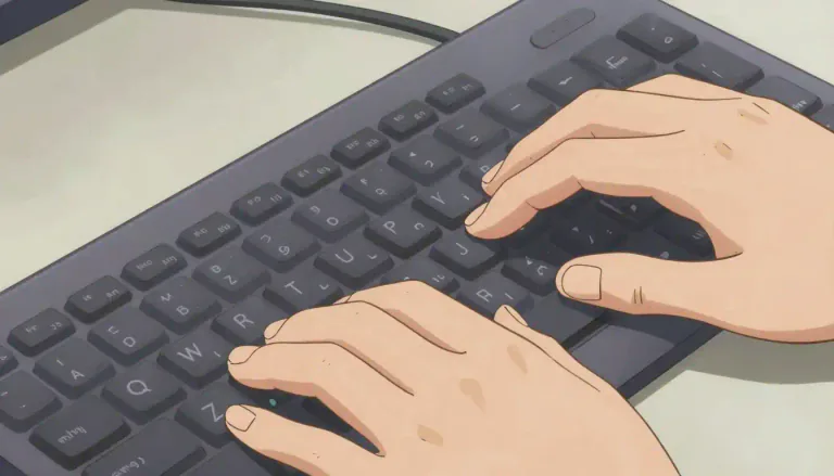 Visual representation of "qwerty" - A standard keyboard layout for English-speaking countries used on computers and typewriters.