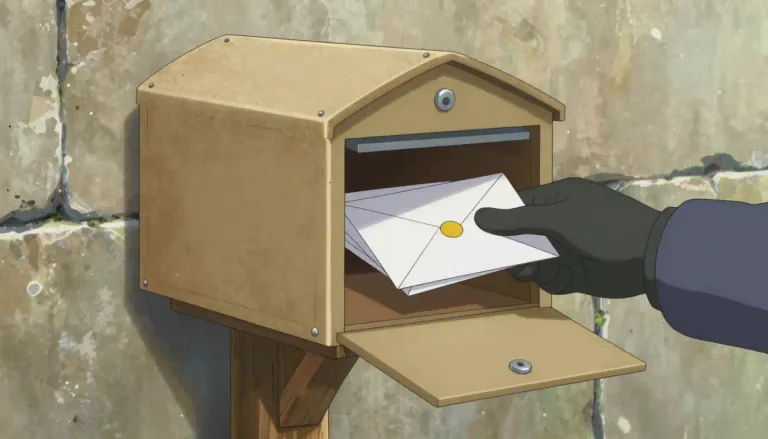 Visual representation of "letterbox" - A box that is attached to a wall or post, where letters and packages can be delivered.
