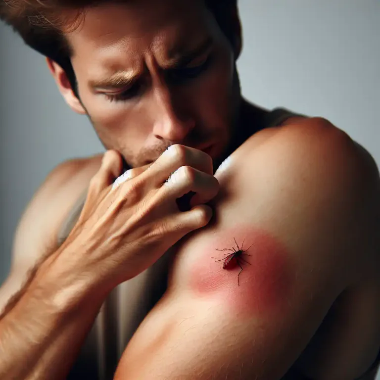 Visual representation of "excoriation" - A skin sore caused by scratching