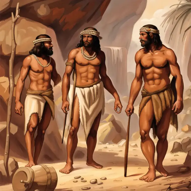 Visual representation of "loincloth" - In figurative speech, a loincloth can refer to the most basic or primitive type of clothing, indicating simplicity or lack of civilization.