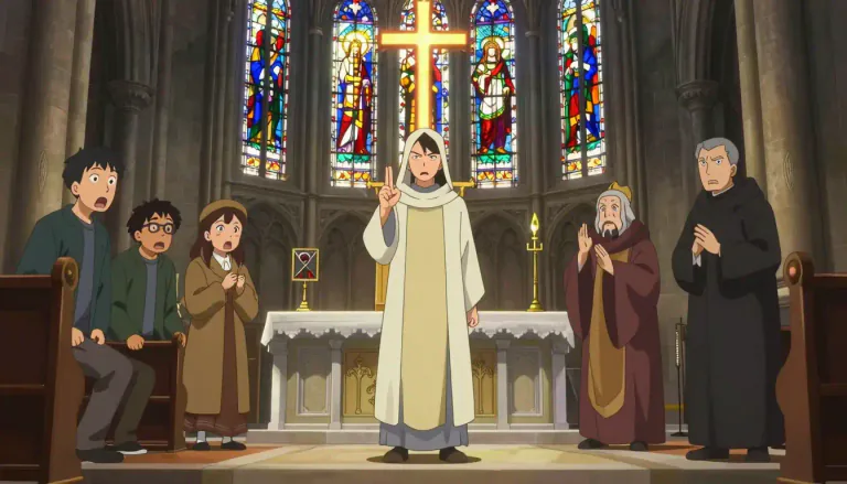 Visual representation of "blasphemous" - Showing disrespect or offense to God or religious beliefs