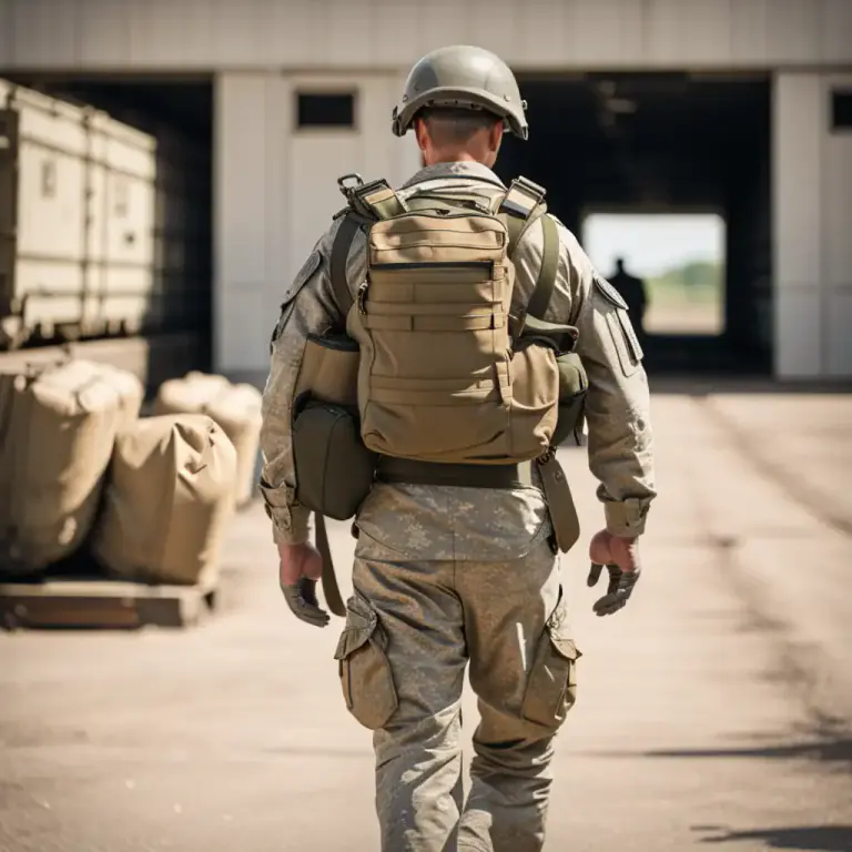Visual representation of "desert" - An act of leaving military service or duty without the intention of returning