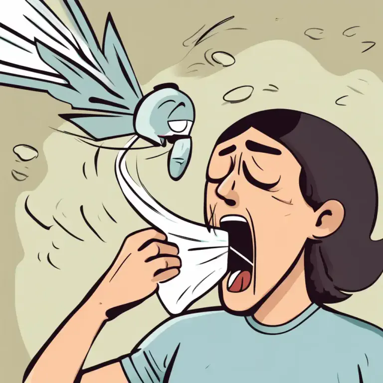 Visual representation of "cough up" - to produce or expel mucus or phlegm from the lungs or throat by coughing