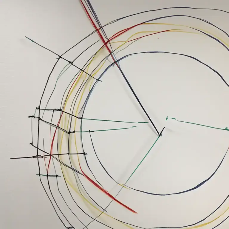 Visual representation of "chord" - A straight line that goes from one point on a circle or sphere to another.