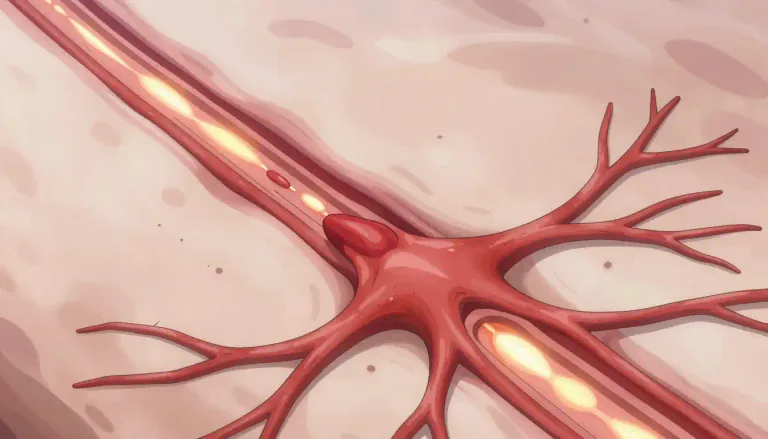 Visual representation of "angiogenic" - Relating to the formation of blood vessels.