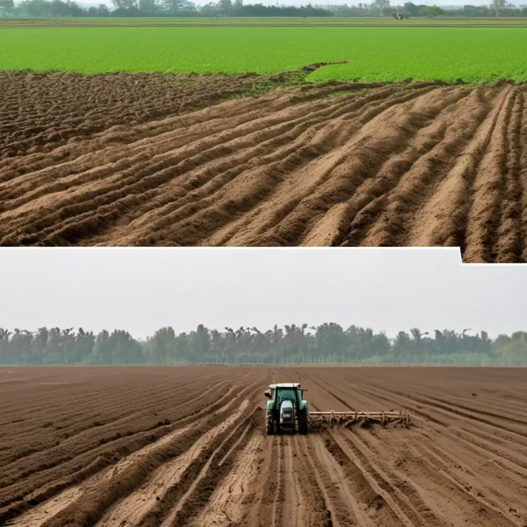 Visual representation of "fallow" - Make land fallow by ploughing it and leaving it uncropped