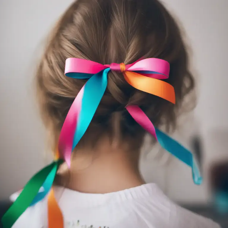 Visual representation of "bow" - A knot with loops, often used to tie shoe laces or ribbon
