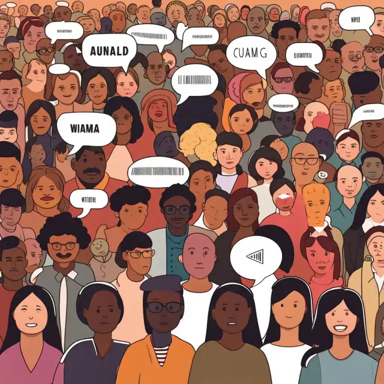 Visual representation of "speak/talk the same language" - To speak the same literal language