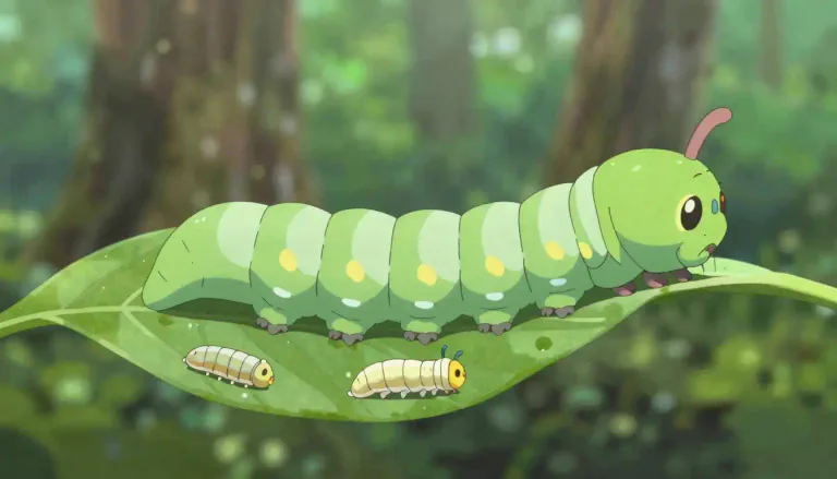 Visual representation of "instar" - A stage in the life cycle of an insect between molts, characterized by its physical development.
