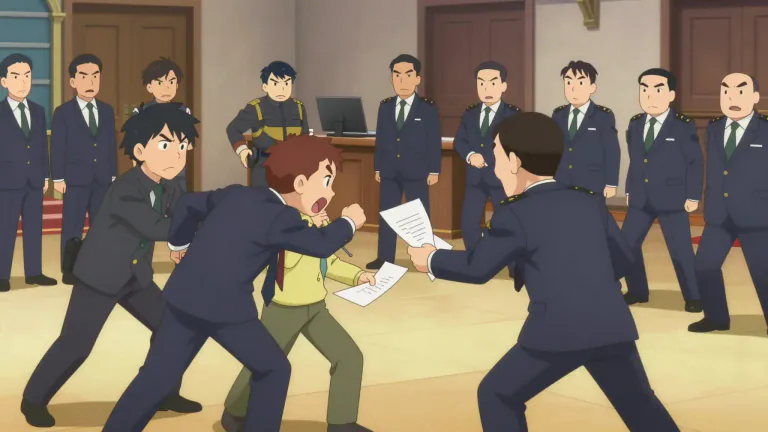 Visual representation of "skirmishing" - Minor fight or argument