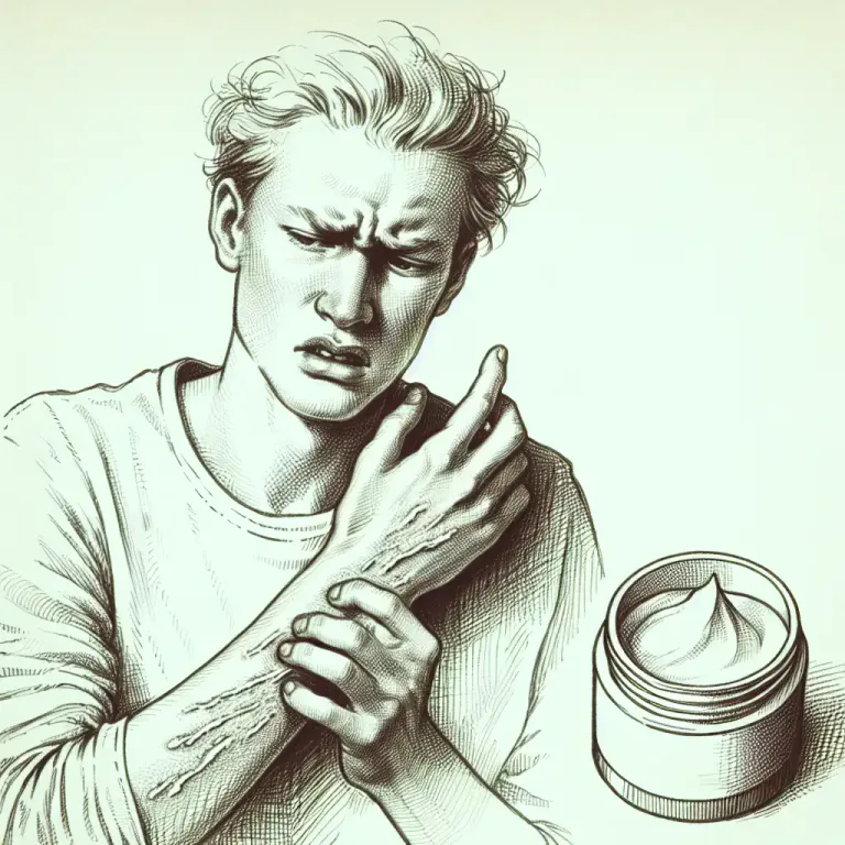 Visual representation of "irritate" - To cause an uncomfortable feeling in a part of the body