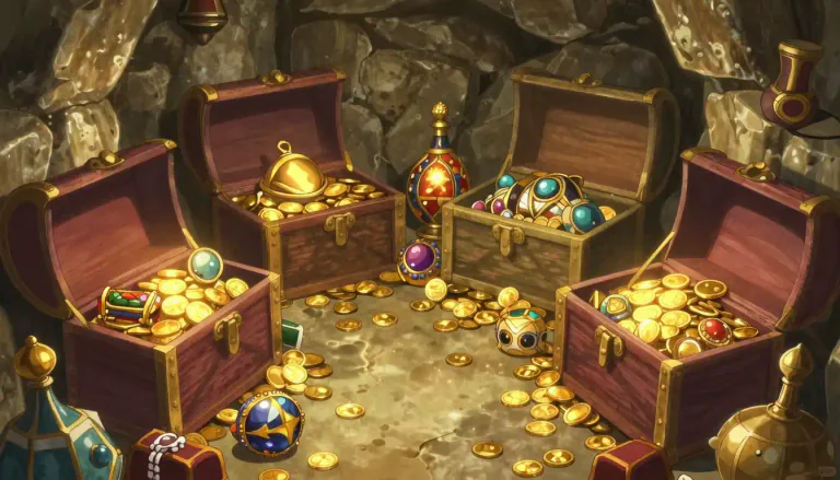 Visual representation of "trove" - A treasure or abundance of something that is of particular value or interest, often discovered.