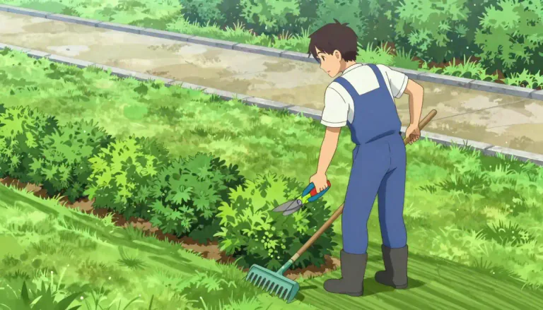 Visual representation of "groundskeeper" - A person who takes care of the maintenance and landscaping of a garden or outdoor space.