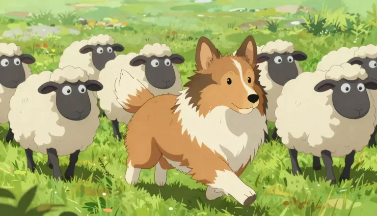 Visual representation of "sheltie" - A breed of dog known for its intelligence and agility, commonly used as a herding dog.