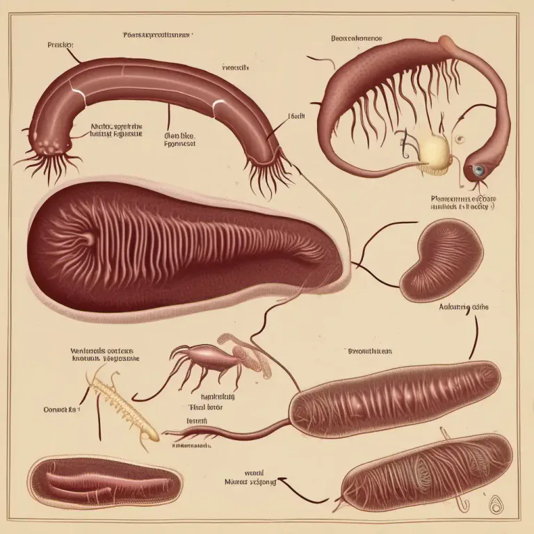 Visual representation of "fluke" - A kind of flat worm, a parasite in humans and animals