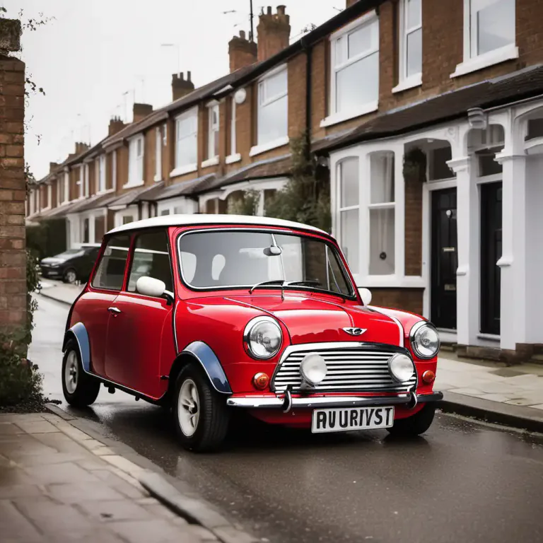 Visual representation of "mini" - A small car produced in the United Kingdom