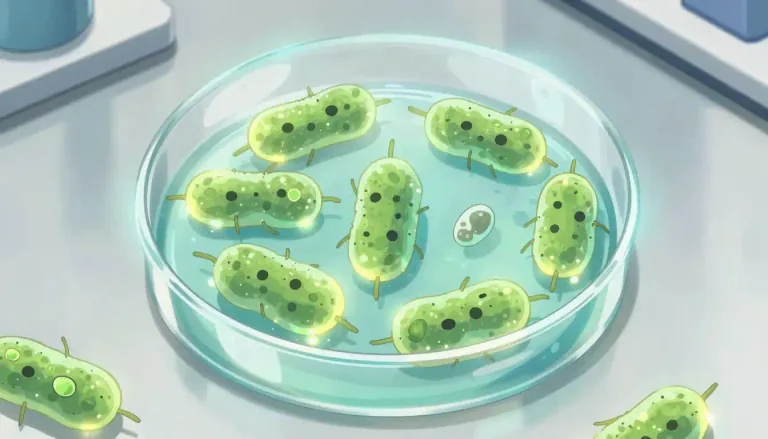 Visual representation of "bacteriostatic" - A type of substance that stops bacteria from growing and reproducing without killing them.