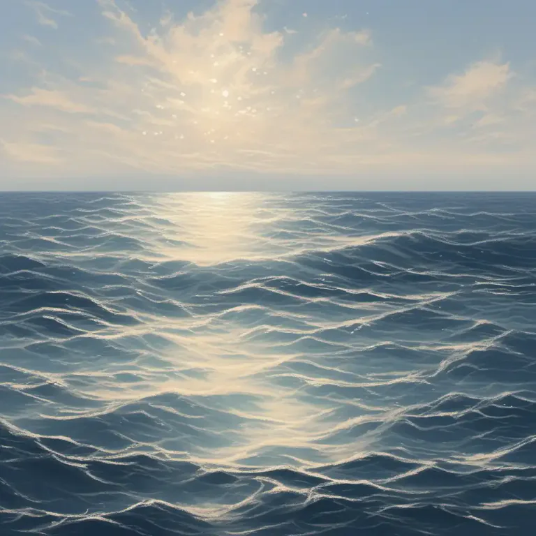 Visual representation of "shimmer" - a soft, slightly wavering light