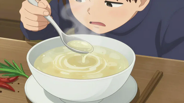 Visual representation of "insipid" - Lacking flavor, tasteless