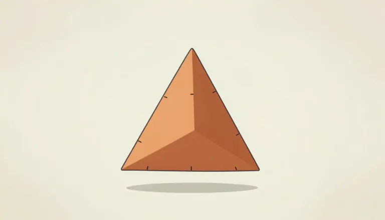 Visual representation of "equilateral" - A triangle in which all three sides are of equal length and all three angles are equal.