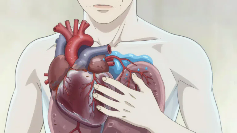 Visual representation of "congestive" - Relating to or resulting from an accumulation of bodily fluids in tissues or organs.