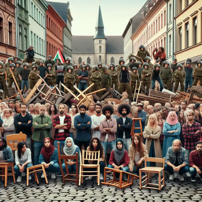 Visual representation of "barricade" - To block or defend by using a physical obstruction.