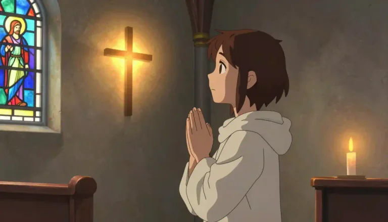 Visual representation of "christian" - A person who believes in Jesus Christ and follows the religion based on his teachings.